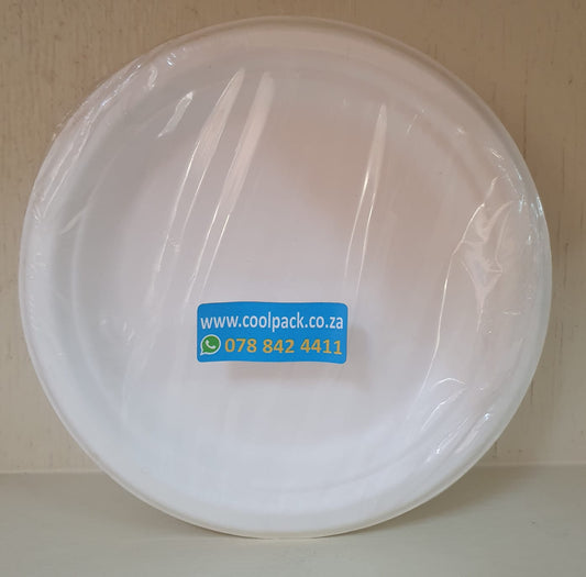 PLATE BAGASSE 18cm ROUND (50)