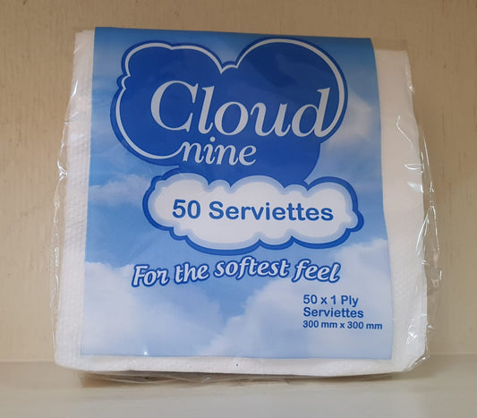 SERVIETTE 300X300 1PLY 50's
