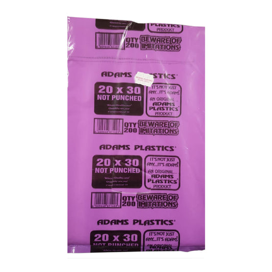 Adams Clear Butcher Bag 20 x 30 Not Punched (200 per pack 2000 per bale)
