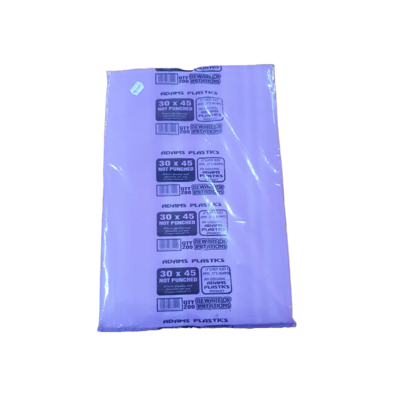 Adams Clear Butcher Bag 30 x 45 x 20 (200 per pack 1000 per bale)