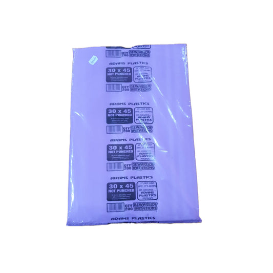 Adams Clear Butcher Bag 30 x  45 x  20 (200 per pack 1000 per bale)