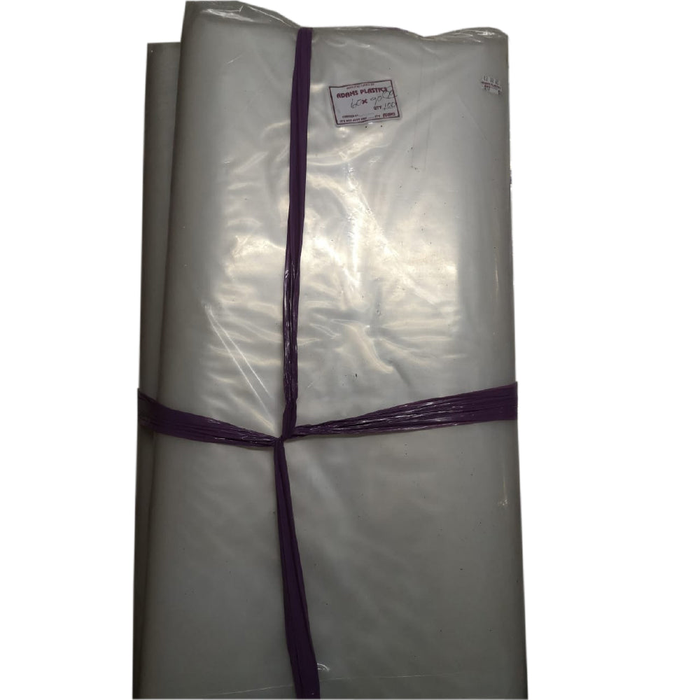 Adams Clear Butcher Bag 60 x 90 x 70 (100 per pack 200 per bale)