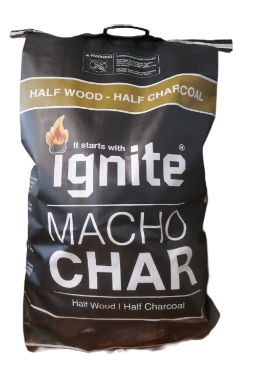 Ignite Macho half Wood half Charcoal 12kg Black bag