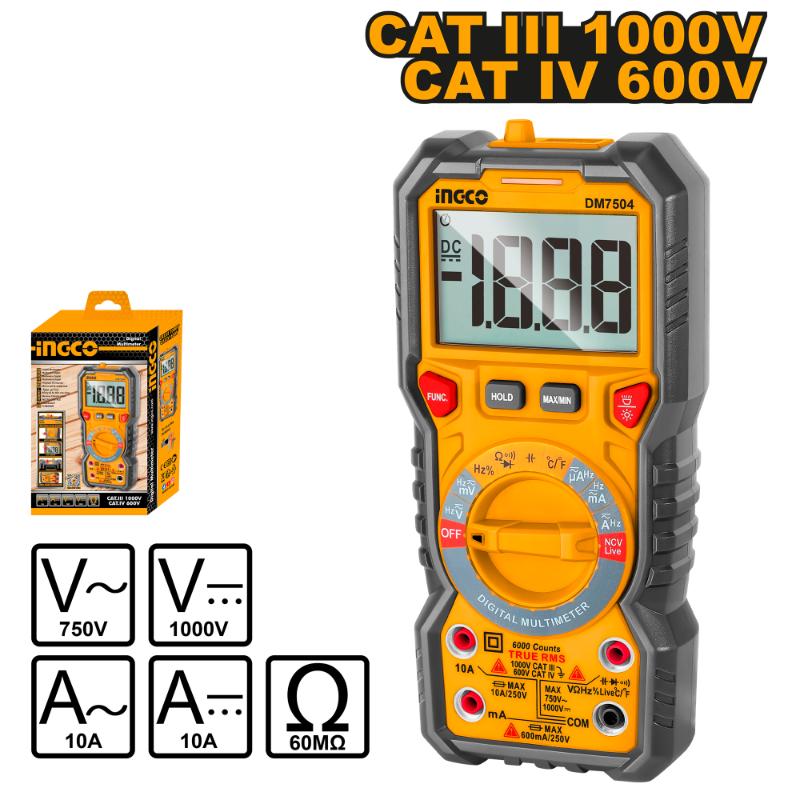 Meter for Electricity (Multimeter) DM7504