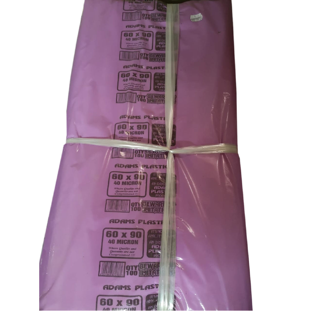 Adams Clear Butcher Bag 60 x 90 x 40 (100 per pack 200 per bale)