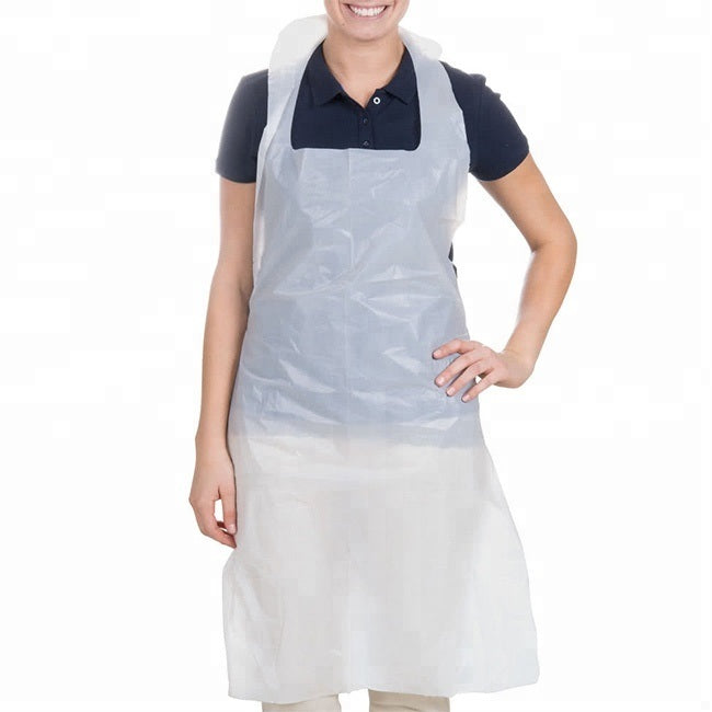 Aprons Plastic Disposable White (100 units)