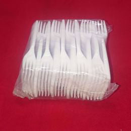 Disposable forks white 250 per pack