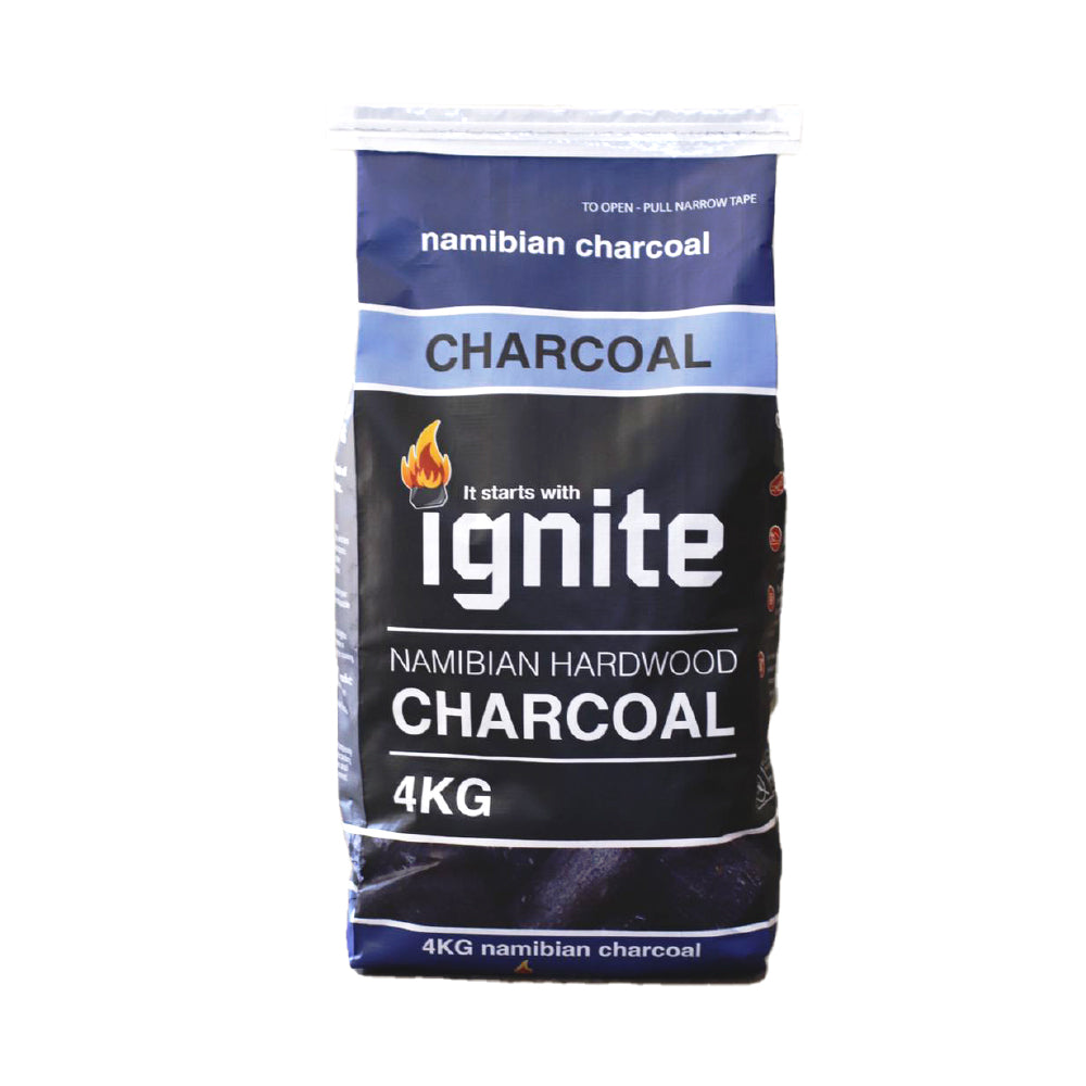 Ignite Charcoal Namibian Hardwood 4kg Blue Bag