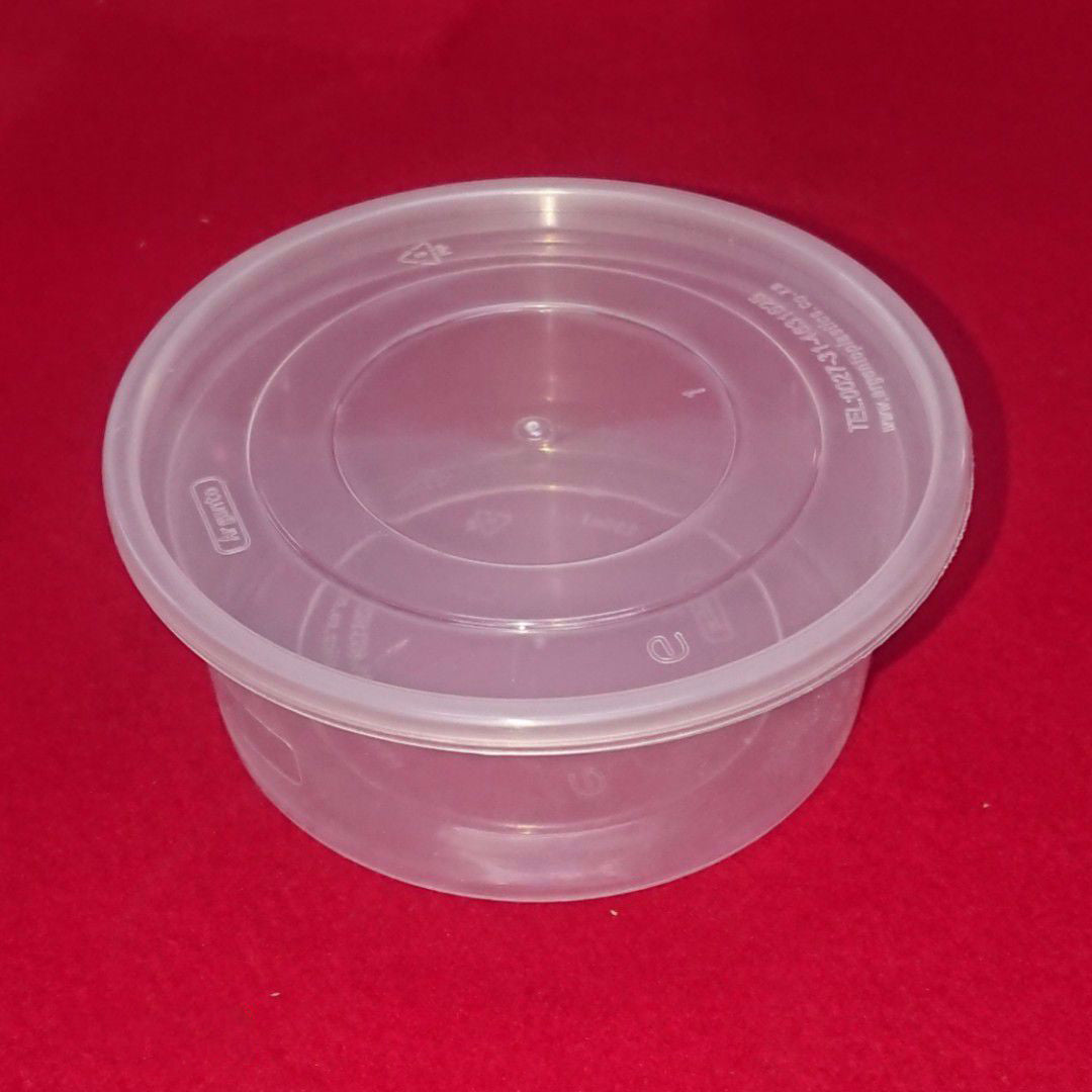 Tub Clear Round 250ml - 100 per pack ( without lids)