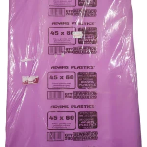 Adams Clear Butcher Bag 45 x 60 x 25 (200 per pack 400 per bale)