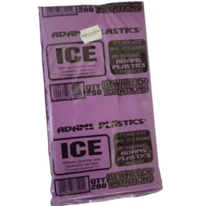 Adams Plastic 12 x 20 x 20 Ice Bags (200 per pack 8000 per bale)
