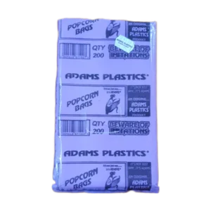 Adams Popcorn Clear Bags 12 x 20 x 20 (200 per pack 8000 per bale)