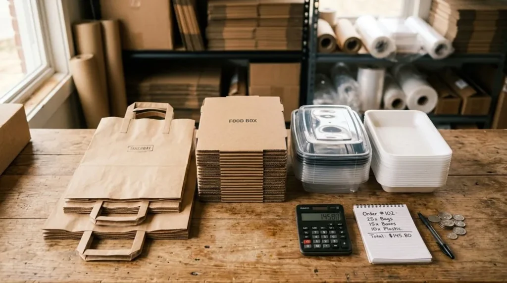 calculate takeaway packaging costs