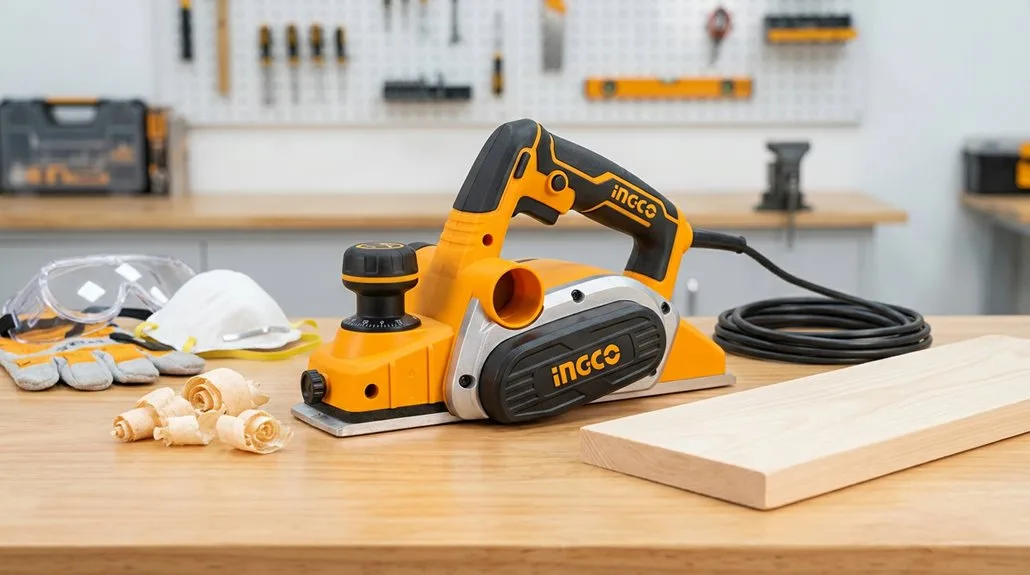 operate ingco planer safely ppe