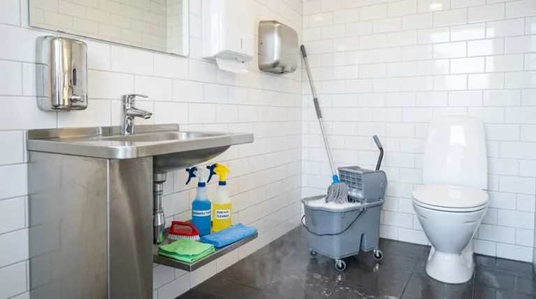 proper public washroom sanitisation