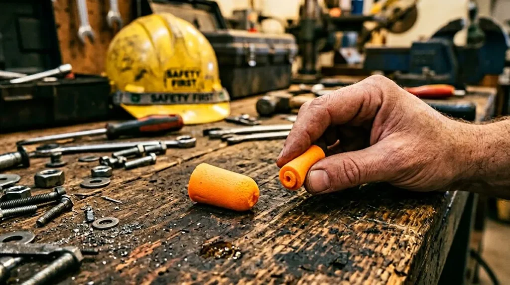 properly inserting foam earplugs