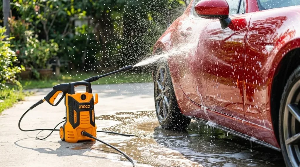 safe but pressure aware car washing