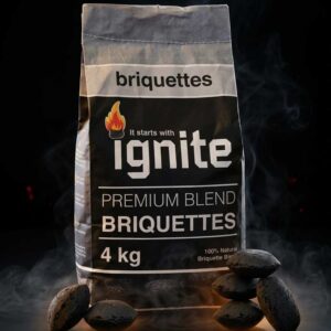 Ignite Briquettes 4kg Grey Bag